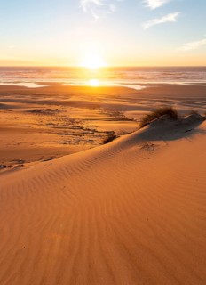 Sunset over the sea