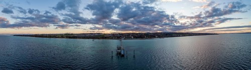 Evening twilight at Lake Constance