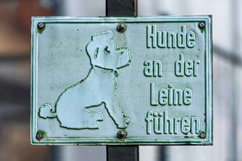 Old faded sign