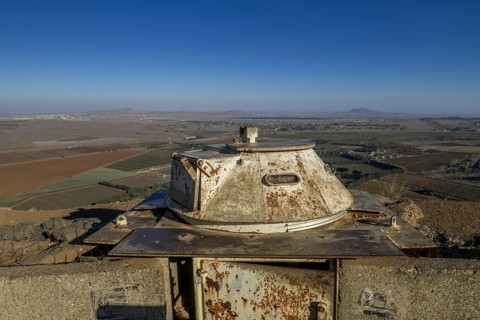 Bunker on the Mount Bental viewpoint