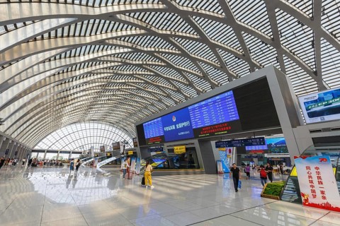 Tianjin West Station modern architecture railway station in Tianjin