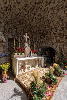 Altar with Christ Cross in Mary's Grotto