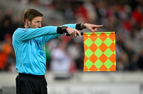 Linesman with flag