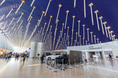 Terminal 1 of Shanghai Pudong International Airport