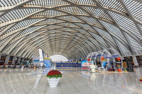Tianjin West Station modern architecture railway station in Tianjin