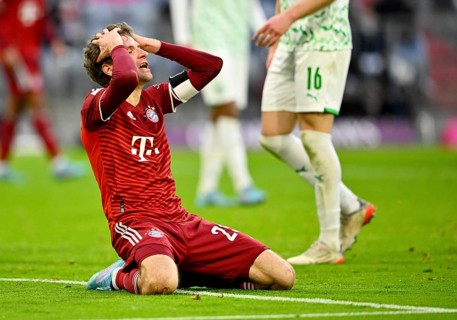 Thomas Mueller FC Bayern Munich FCB disappointed