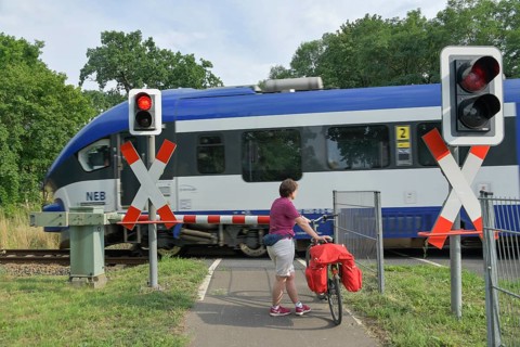 Level crossing Niederbarnimer Eisenbahn
