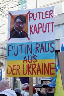 Protest poster against the Russian invasion of Ukraine