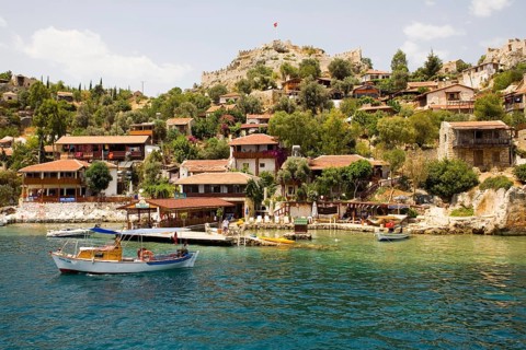 Simena with castle ruins