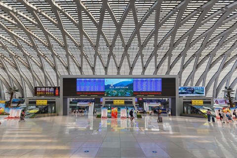 Tianjin West Station modern architecture railway station in Tianjin