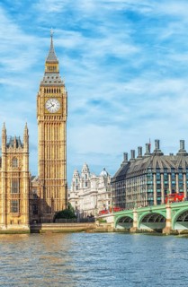 View of Big Ben and Westminster Bridge
