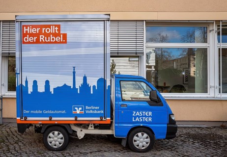 Mobile ATM of Berliner Volksbank
