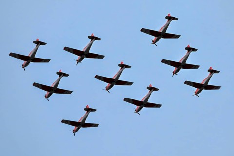 Pilatus PC-7 Swiss Air Force aircraft