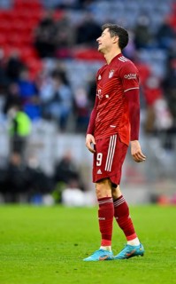 Robert Lewandowski FC Bayern Munich FCB disappointed