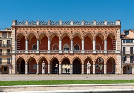 Loggia Amulea palace seen from Prato della Valle