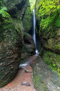 Waterfall at the entrance to the Drachenschlucht