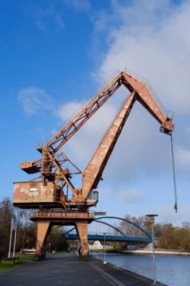 Mohr crane in the Prussian harbour on the Datteln-Hamm canal