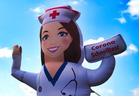 Inflatable advertising figure