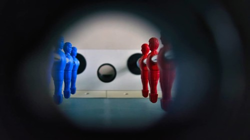View through the throw-in hole
