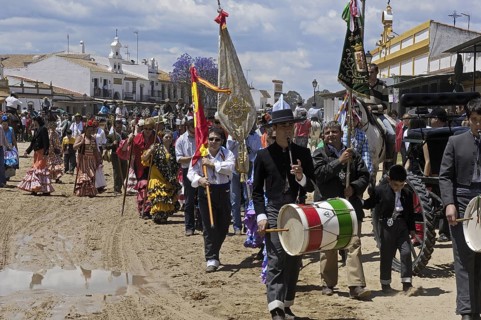 Pilgrims at El Rocio village, Spain, 2008