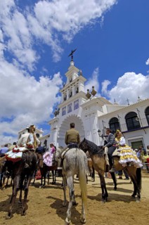 Pilgrims at El Rocio village, Spain, 2008