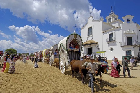 Pilgrims at El Rocio village, Spain, 2008
