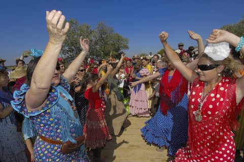 Pilgrims at El Rocio village, Spain, 2006