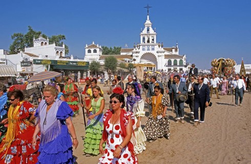 Pilgrims at El Rocio village, Spain, 2006