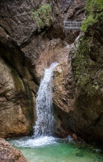 The Almbachklamm in the Berchtesgadener Land