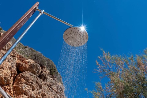 Shower on the beach