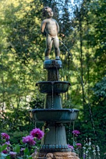 Fountain with fountain figure