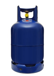 Butane Gas Cylinder against a white background