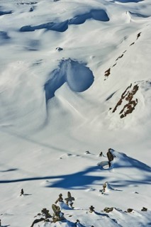 Snowdrifts on Mount Kitzsteinhorn