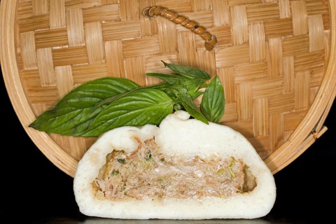 A halved bhan bao