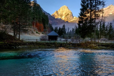 Sunrise at the Schiederweiher