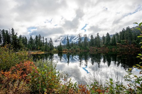 Mt. Shuksan in clouds