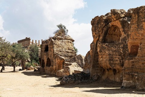 Burial caves
