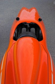 View of velomobile from above