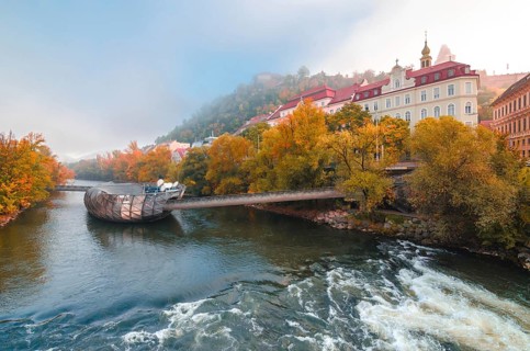 Mur river in autumn