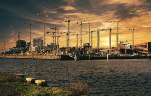 Large construction site