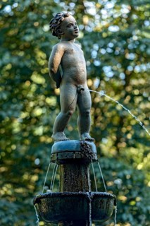 Fountain with fountain figure