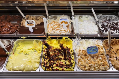 Ice cream cafe in Massa Marittima