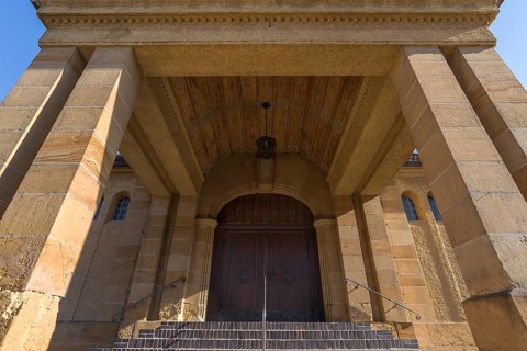Entrance portal of the church of St. Willibald