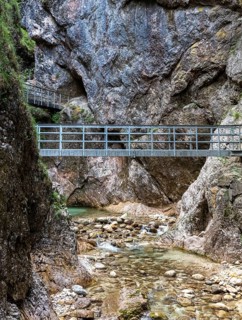 The Almbachklamm in the Berchtesgadener Land