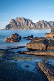 Beach with large stones