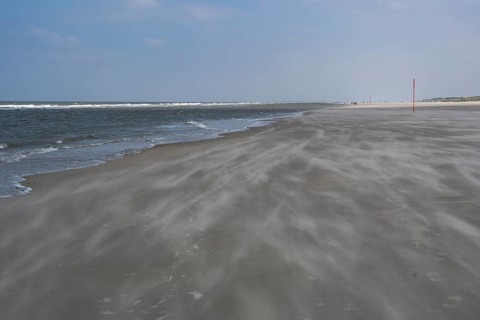 Long empty sandy beach