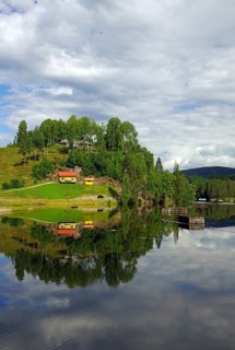 Quiet landscape at the Telemark Canal