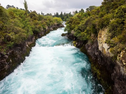 Huka Falls Waterfall