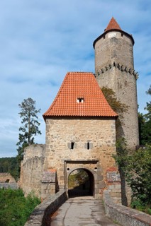 Zvikov Castle at the confluence of the Vltava and Otava Rivers