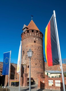 Prison tower on the castle grounds